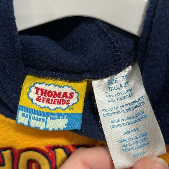 Thomas and friends Thomas the tank engine Y2K fleece hooded sweatshirt size 2T - Picture 2 of 5